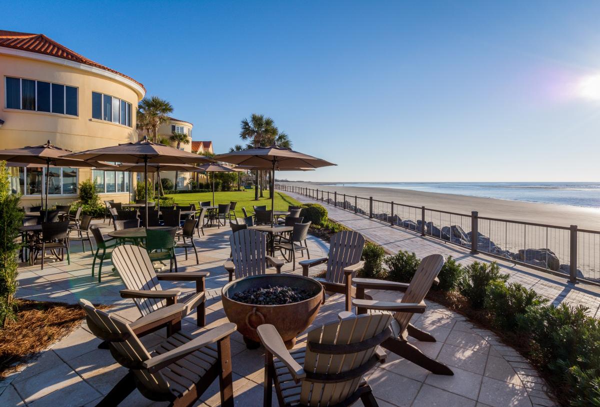 ECHO, an oceanfront restaurant on St. Simons Island, is located at the King and Prince Beach & Golf Resort.