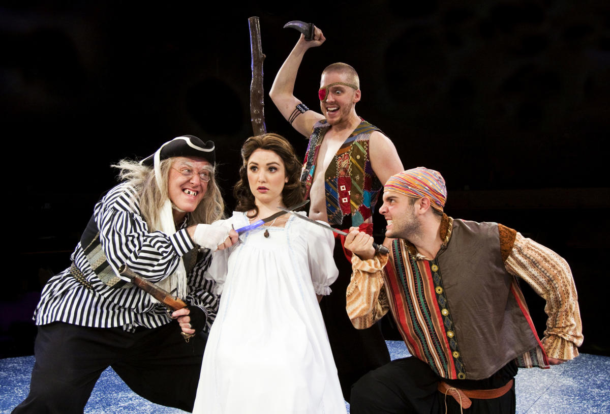 Actors performing Peter Pan at the Derby Dinner Playhouse in Clarksville