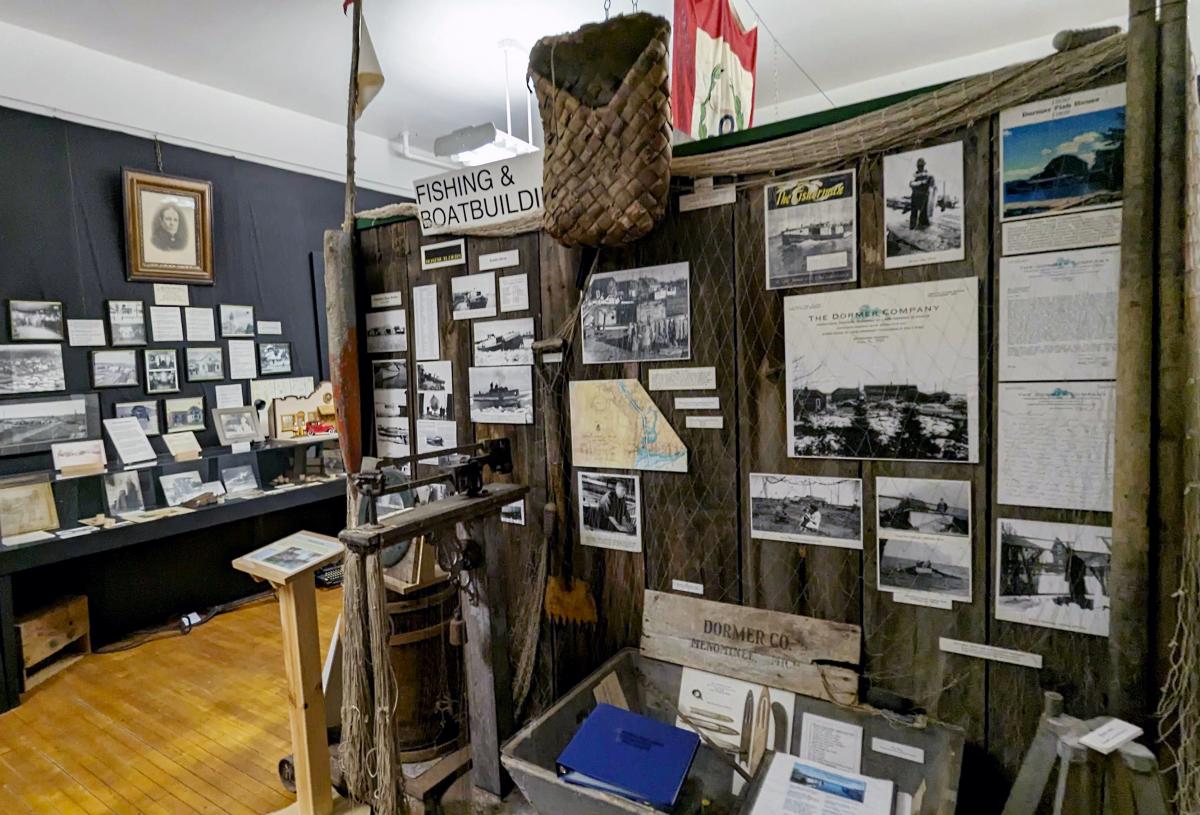 Chassell Heritage Center fishing exhibit