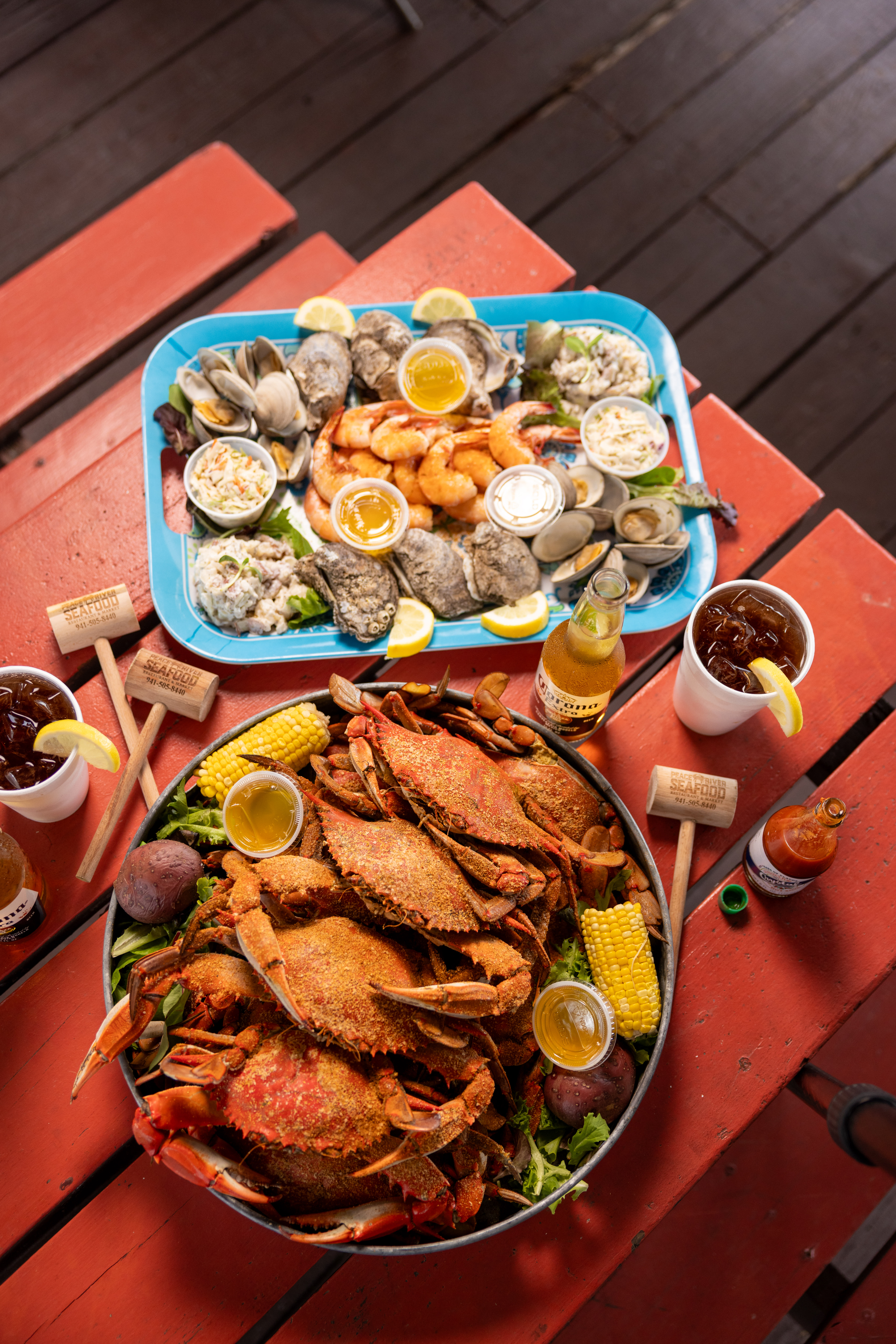 Dining at Peace River Seafood