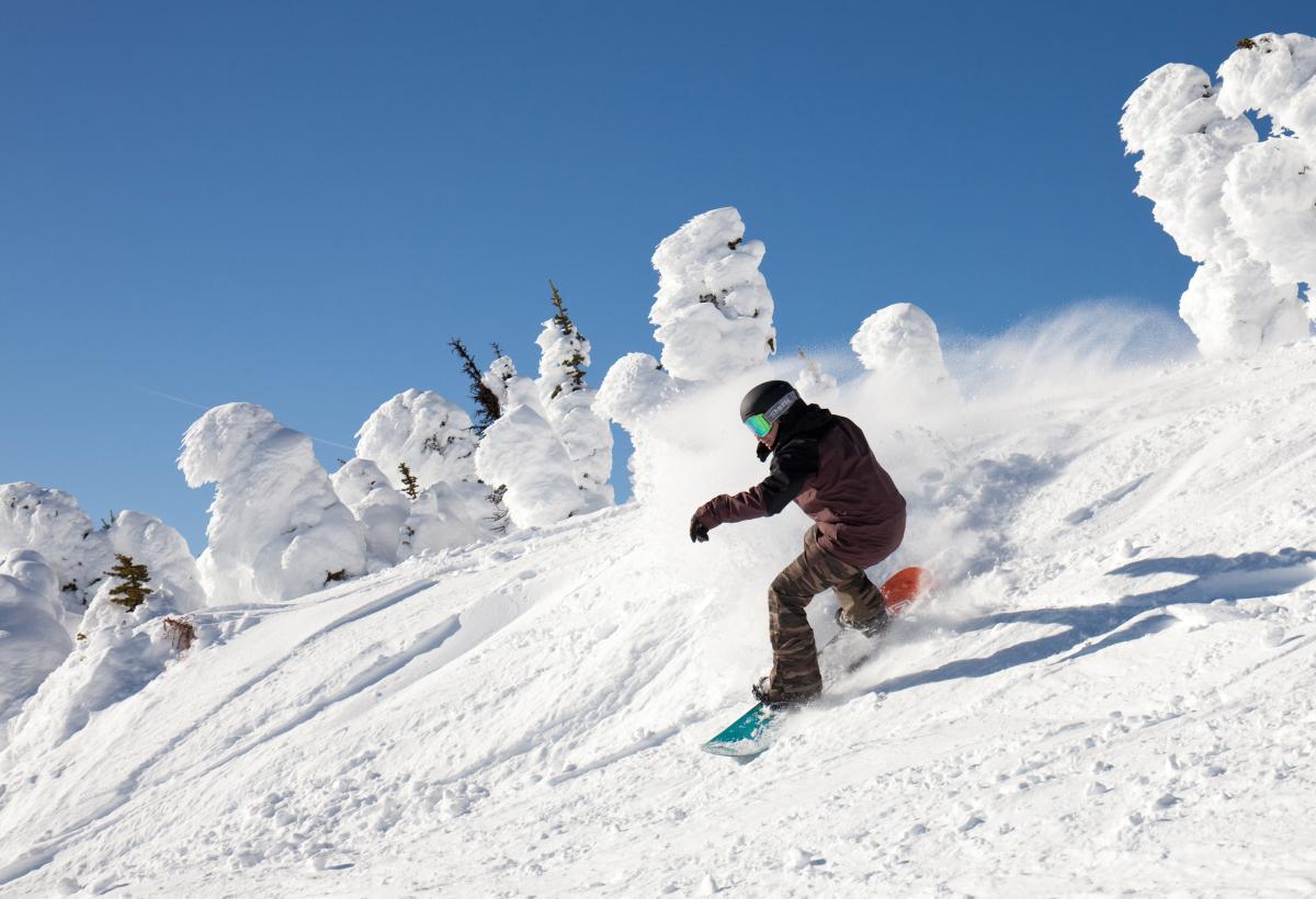 Snowboarder at Big White Ski Resort (6)