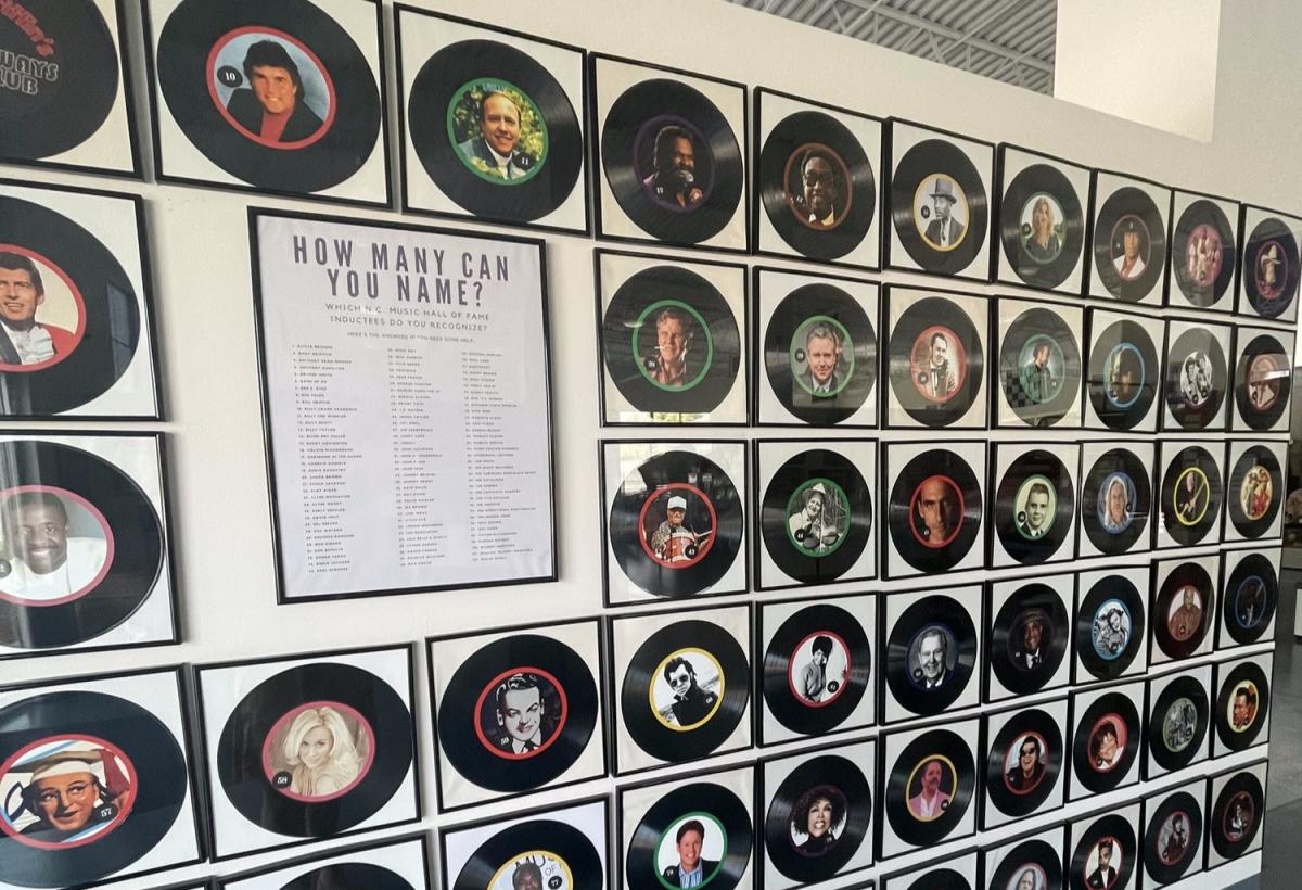 Records at NC Music Hall of Fame