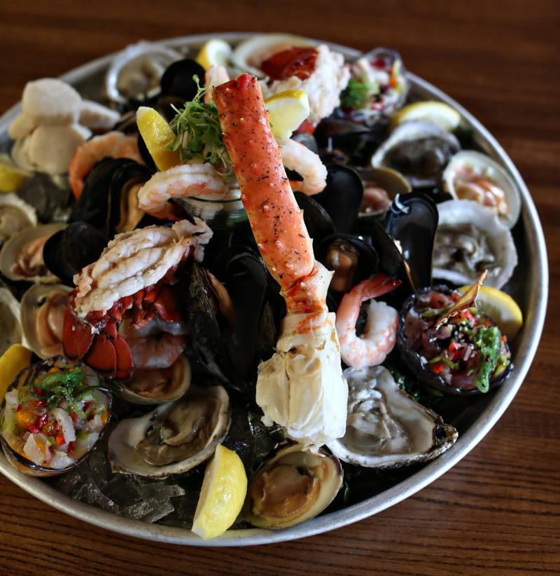 A seafood platter at Youell's Oyster House in Allentown