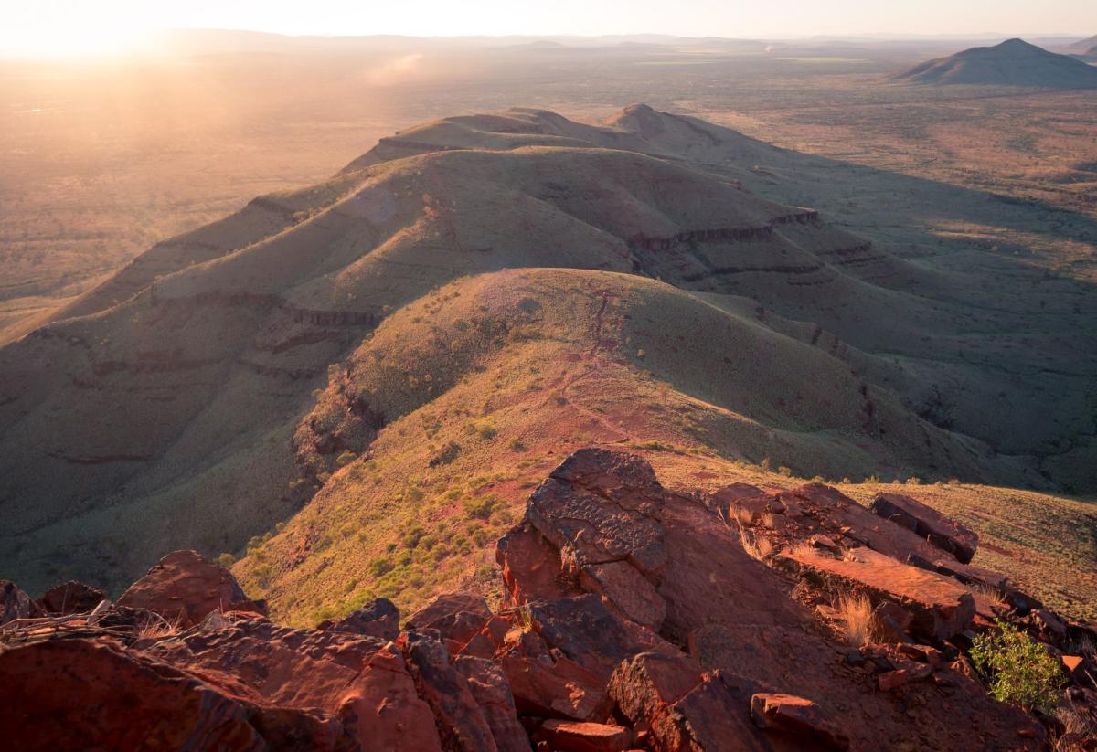 The view from Mt Bruce in Karijini National Park