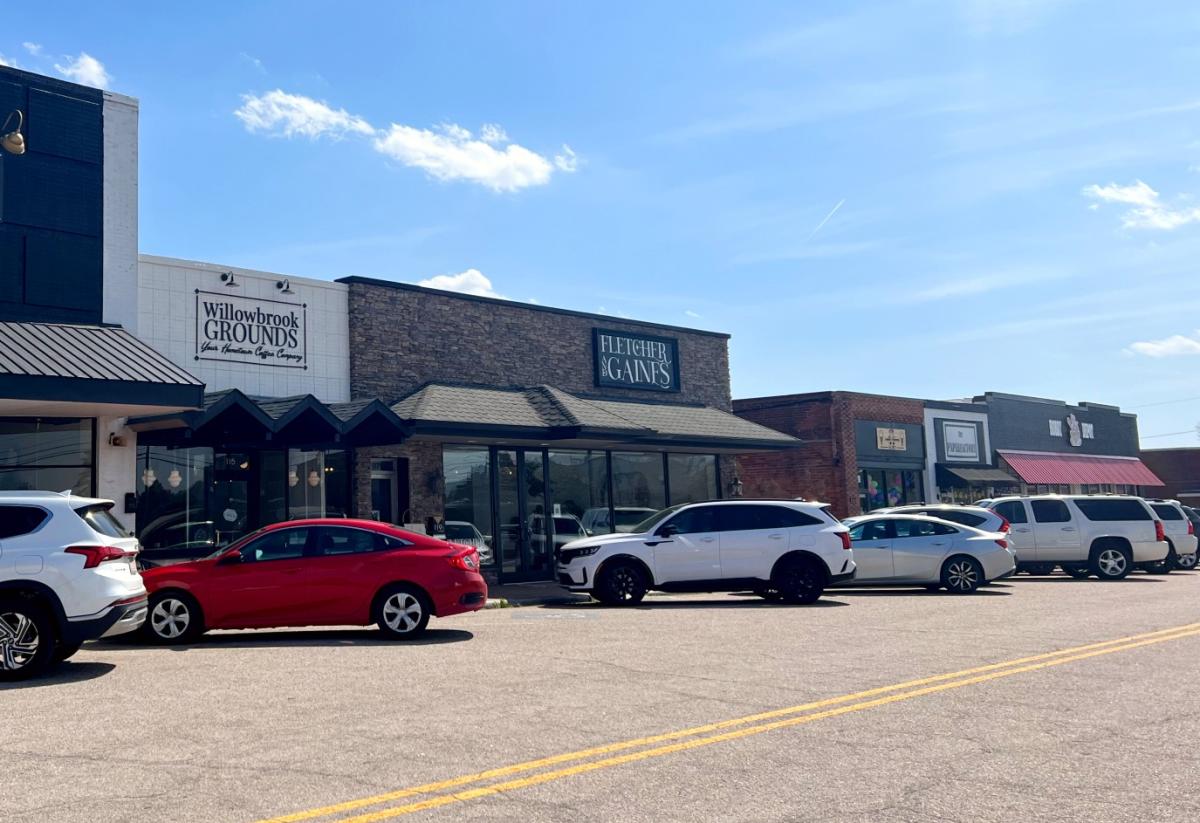 Downtown Landis shops
