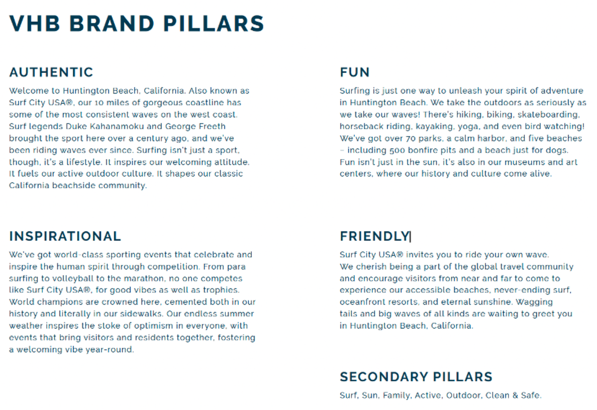 VHB Brand Pillars