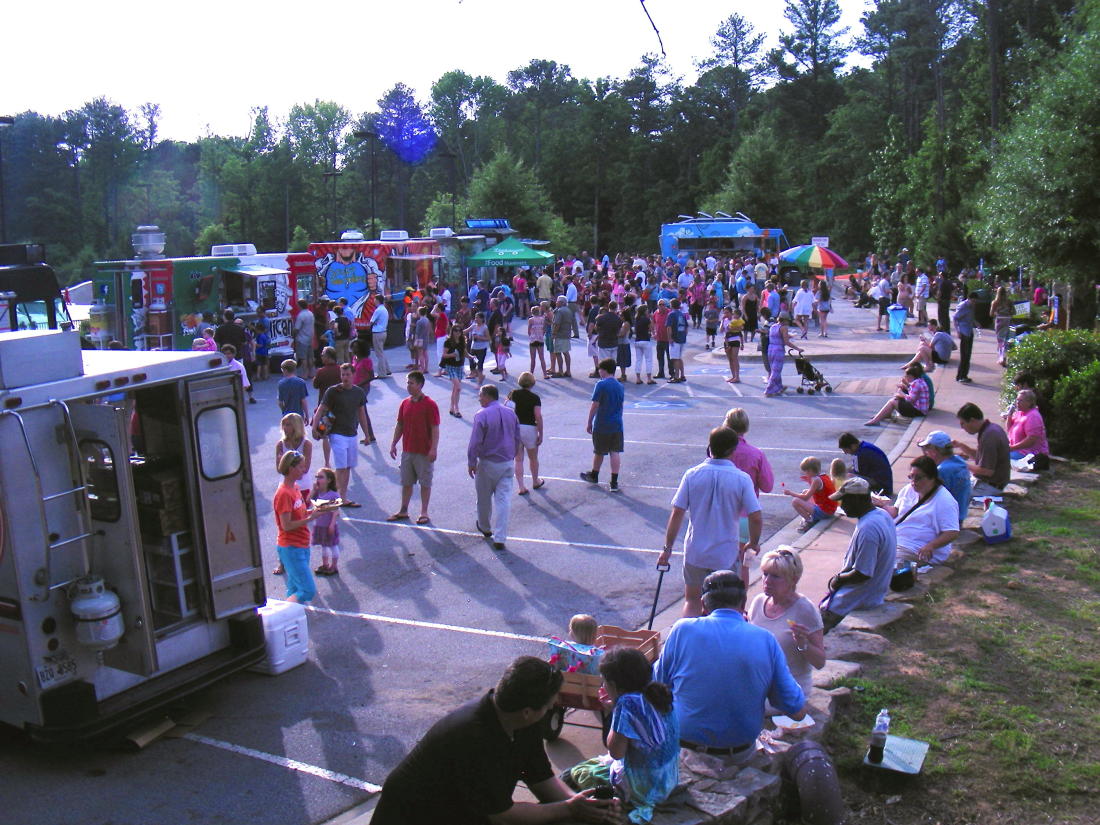 Food Truck Thursdays Crowd of People