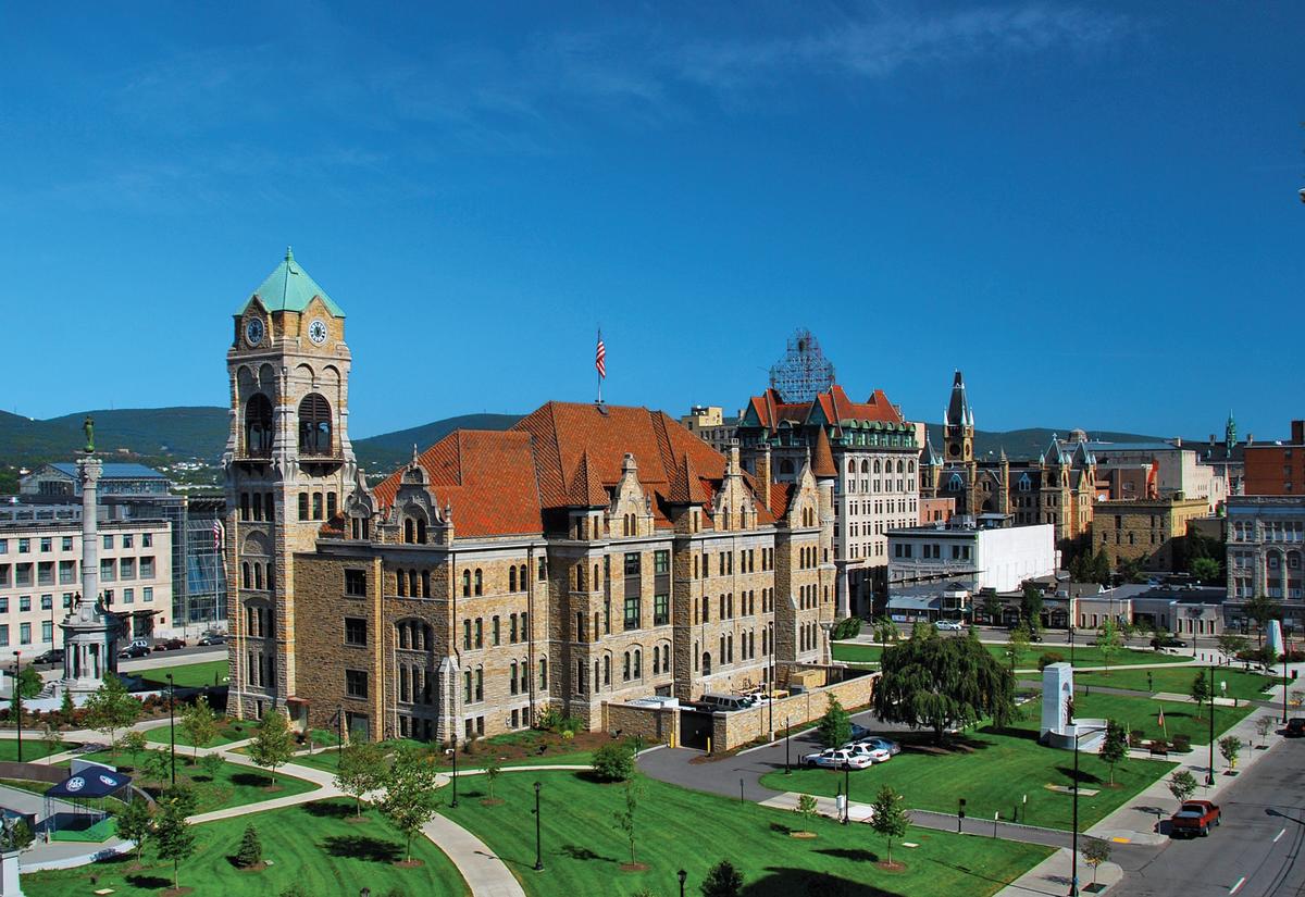 Lackawanna County Courthouse Square in Downtown Scranton