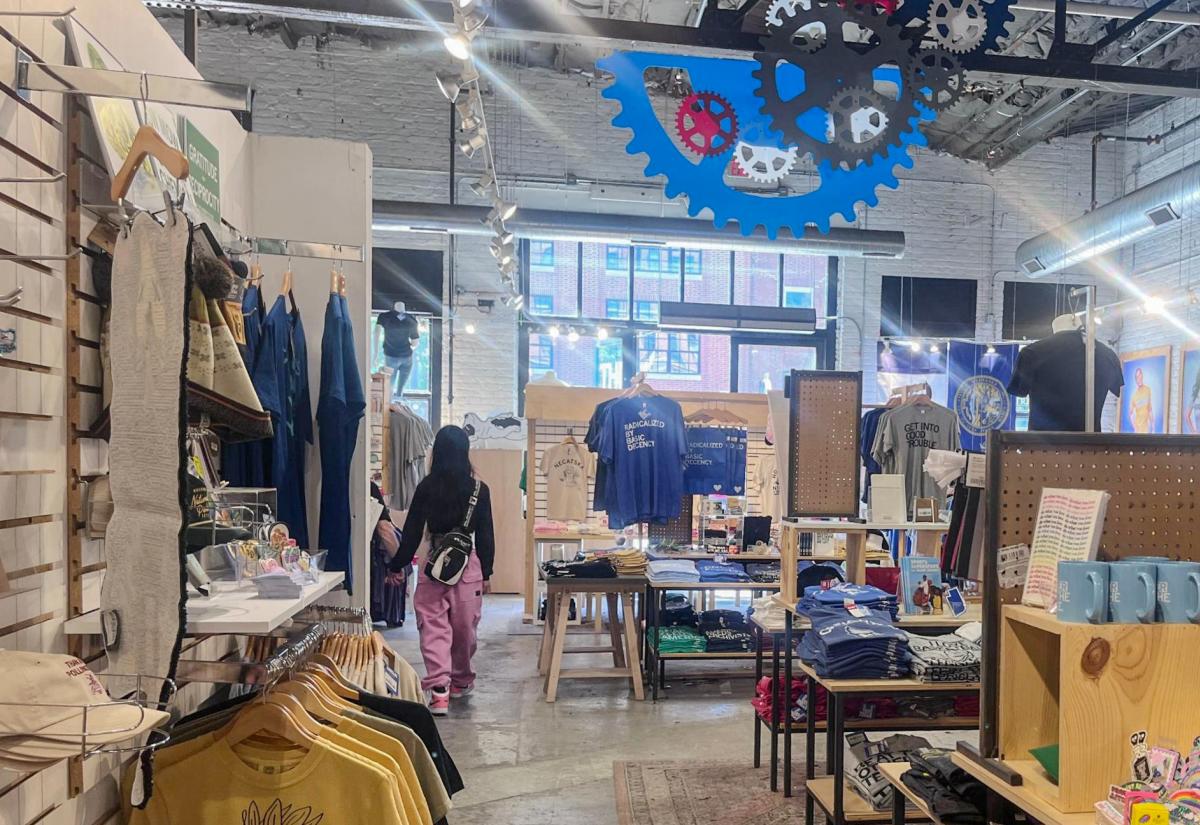 The interior of the store RAYGUN in Omaha.