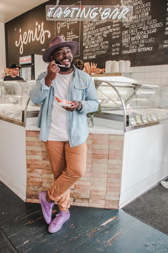 Jeni's Splendid Ice Creams in the Short North Arts District in Columbus, OH