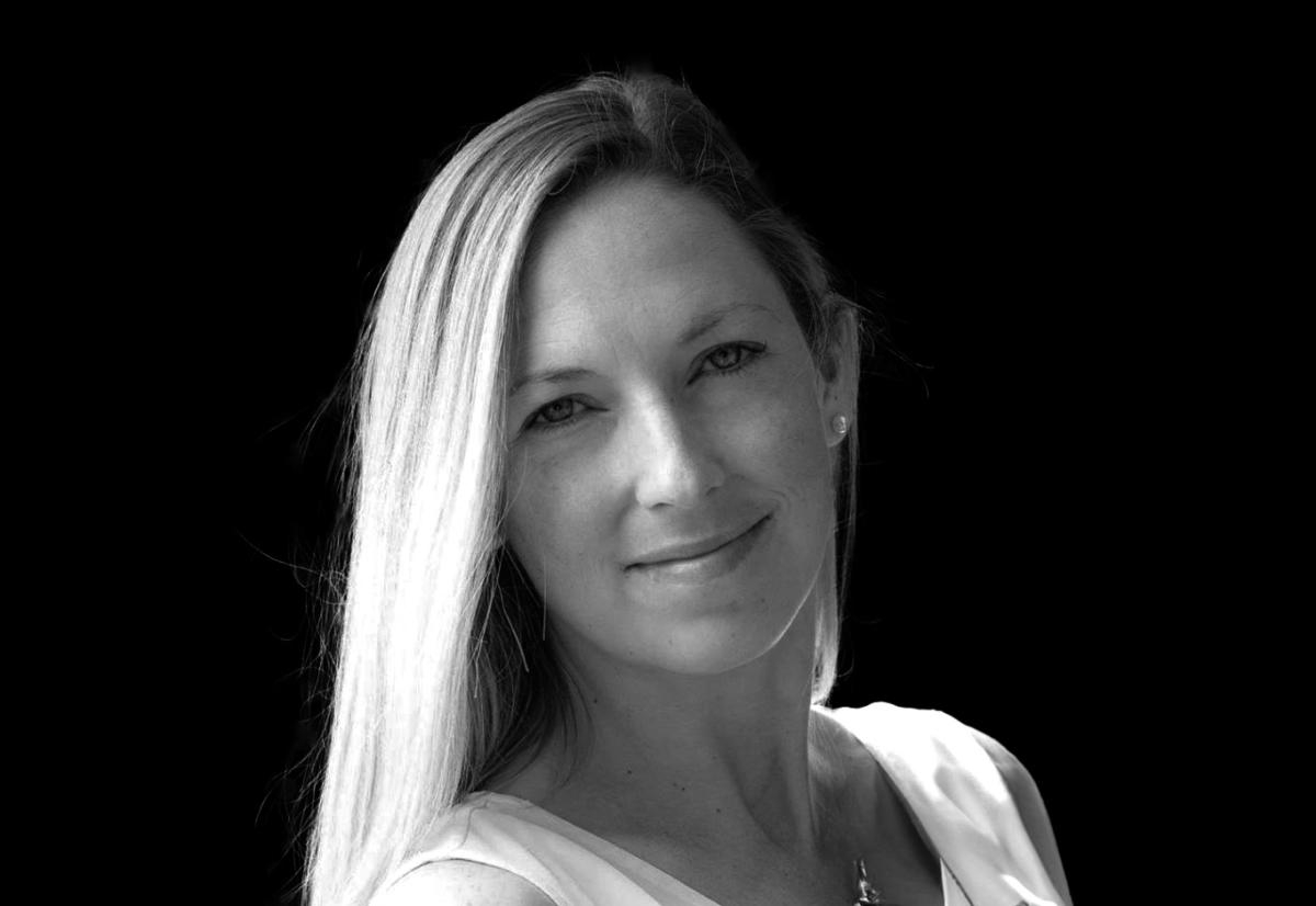 This is a black and white headshot of our guest speaker Amy Bjarnason