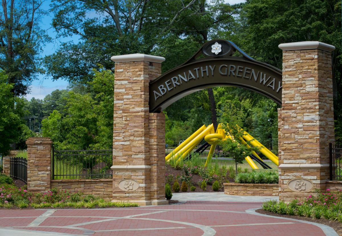 Abernathy Greenway Entrance