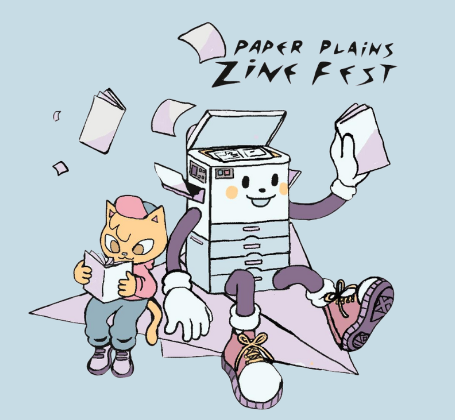 Paper Plains Zine Fest event flyer