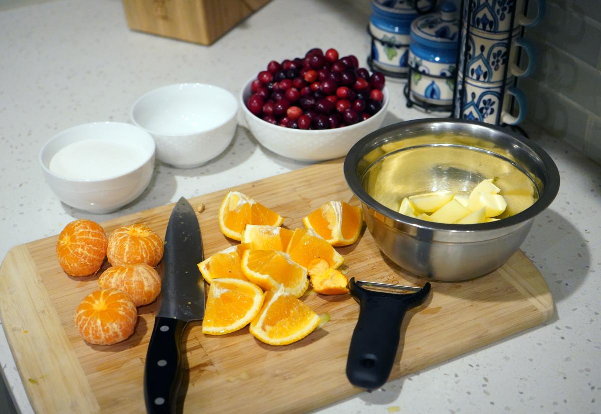 Apple Cranberry Orange Relish Ingredients