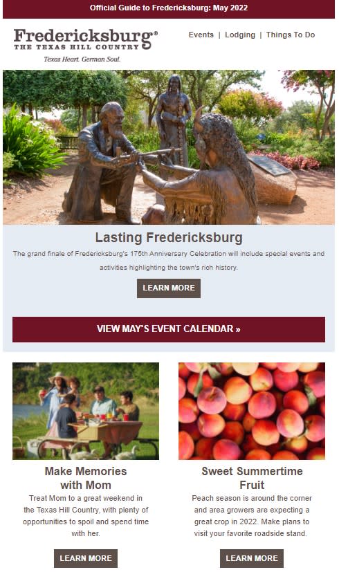 Celebrate History and Heritage in Fredericksburg During the Month of May