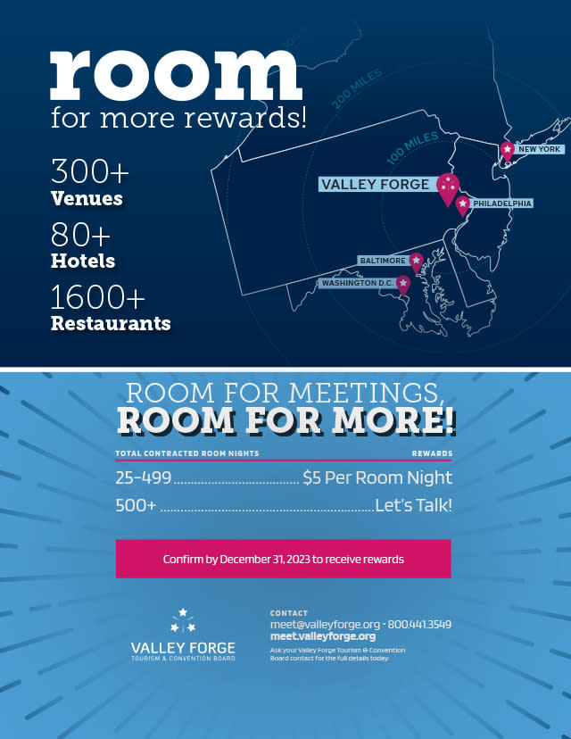graphic flyer promoting the 2023 Room for Rewards program