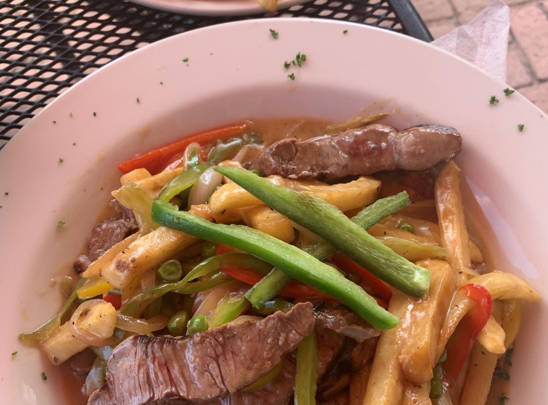 Steak & French Fries with Veggies