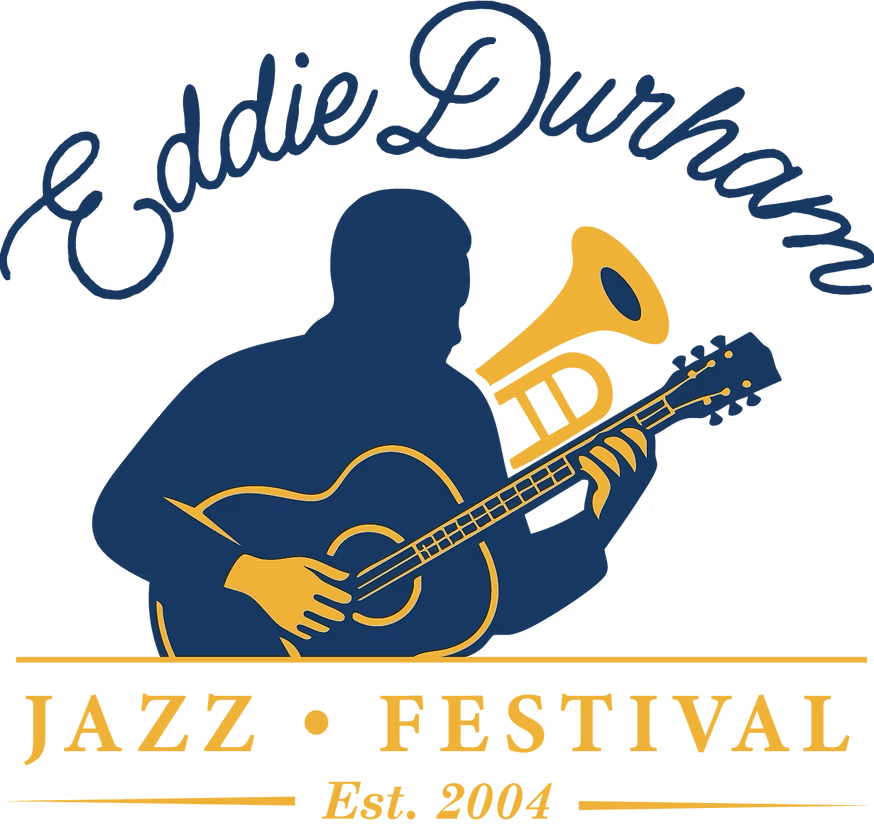 A graphic element for the Eddie Durham Jazz Festival, established in 2004.