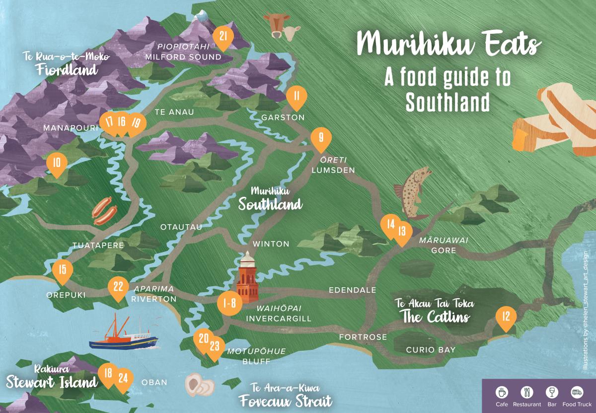 Murihiku Eats Map