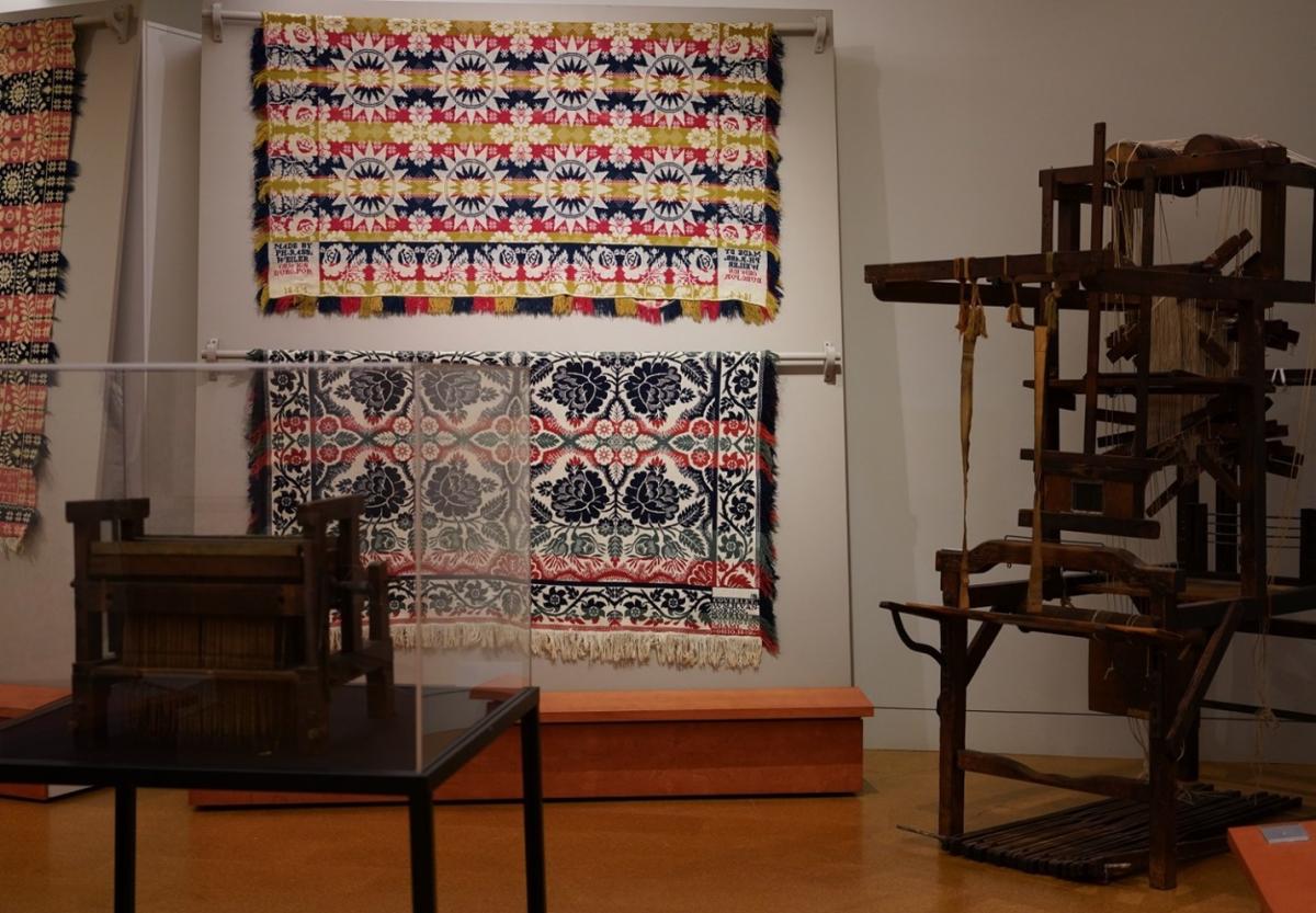 The McCarl Coverlet Gallery is presenting How People Made Coverlets: A 19th century factory tour inspired by Mister Rogers.