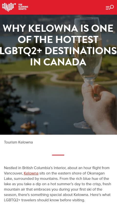 LGBTQ+ Destination Canada Article