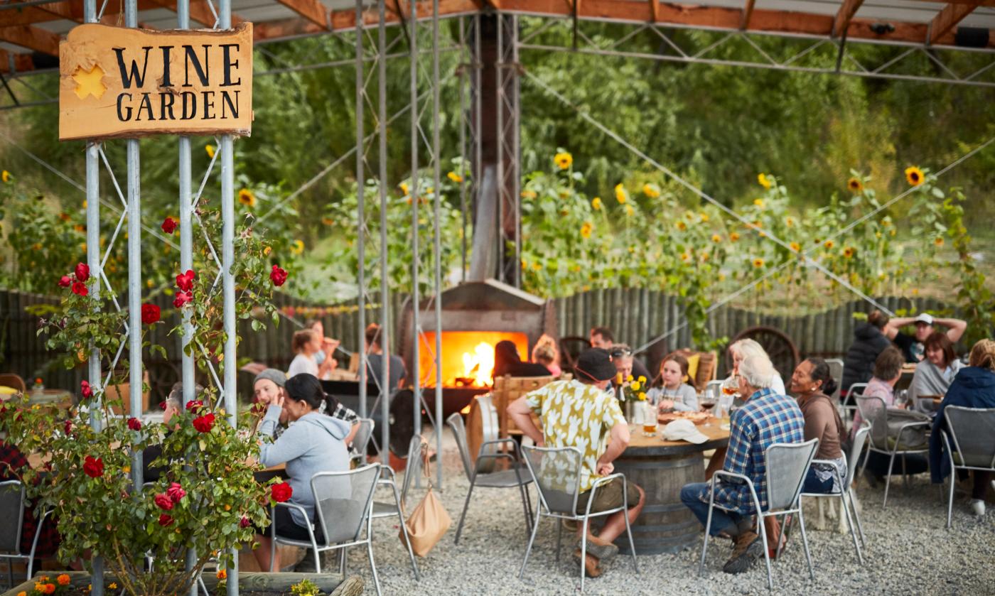 Kinross wine garden and outdoor dining