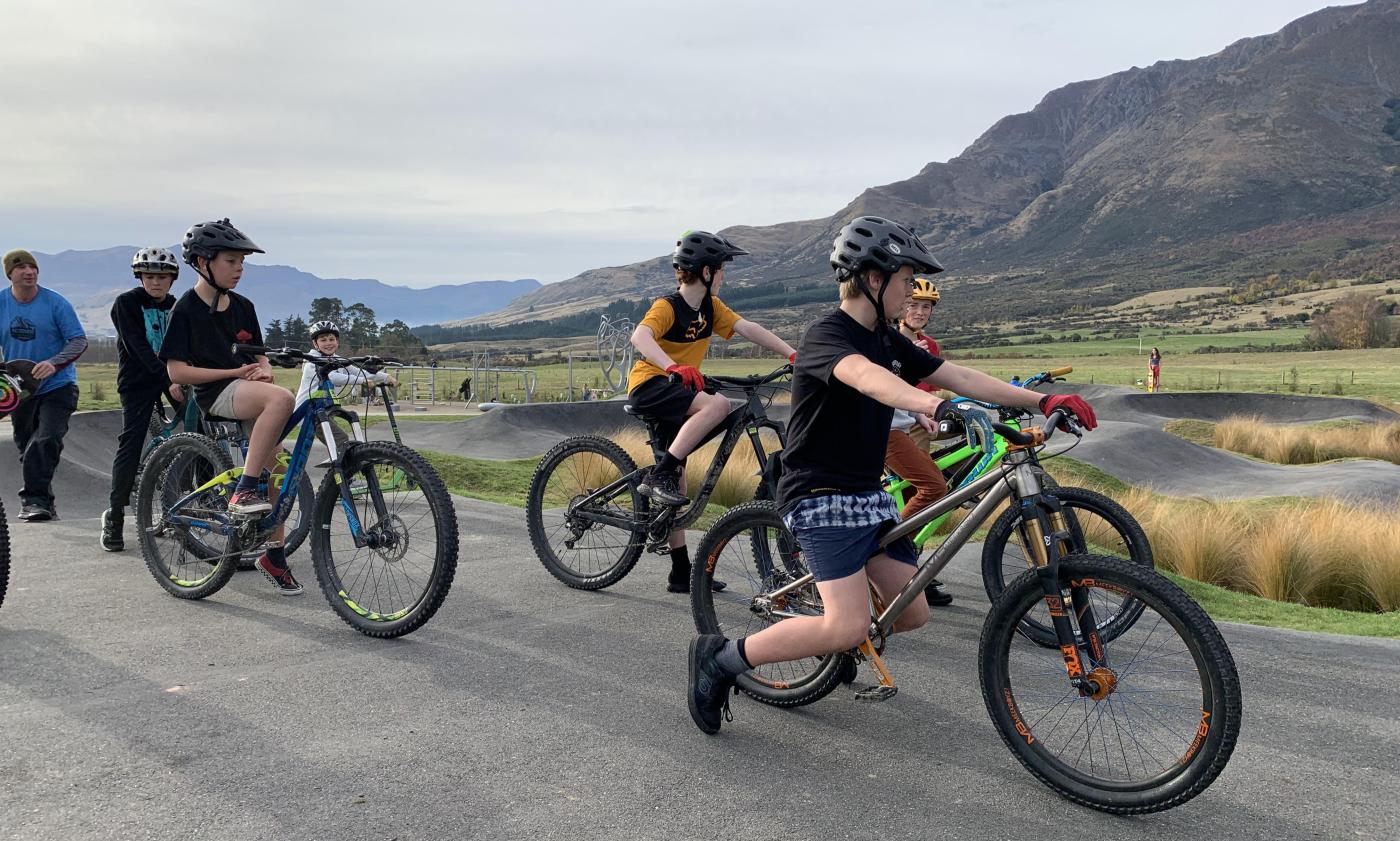 Boys at Hanley's Farm Pump Track