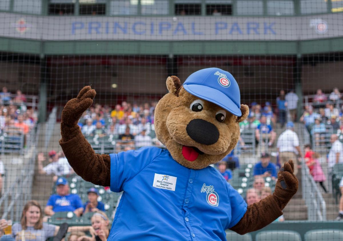 Iowa Cubs Cubbie Bear Mascot