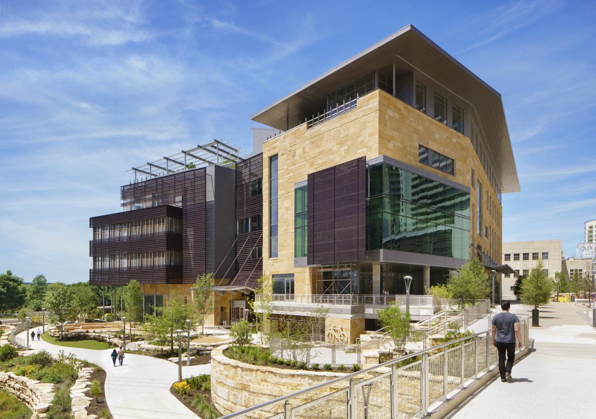 Exterior of Austin Central Library.