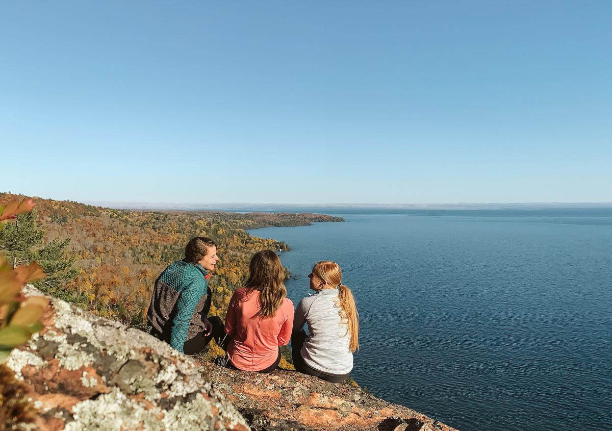 Bare Bluff on a fall day, a hiking trail found in the Keweenaw, located in Michigan's Upper Peninsula, USA