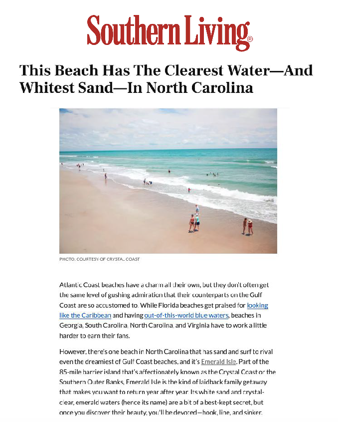 Southern Living This Beach has the Clearest Water and Whitest Sand Cover