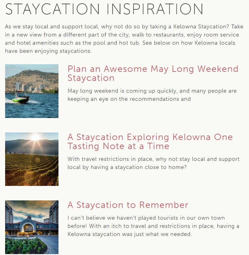 Staycation Series Screenshot