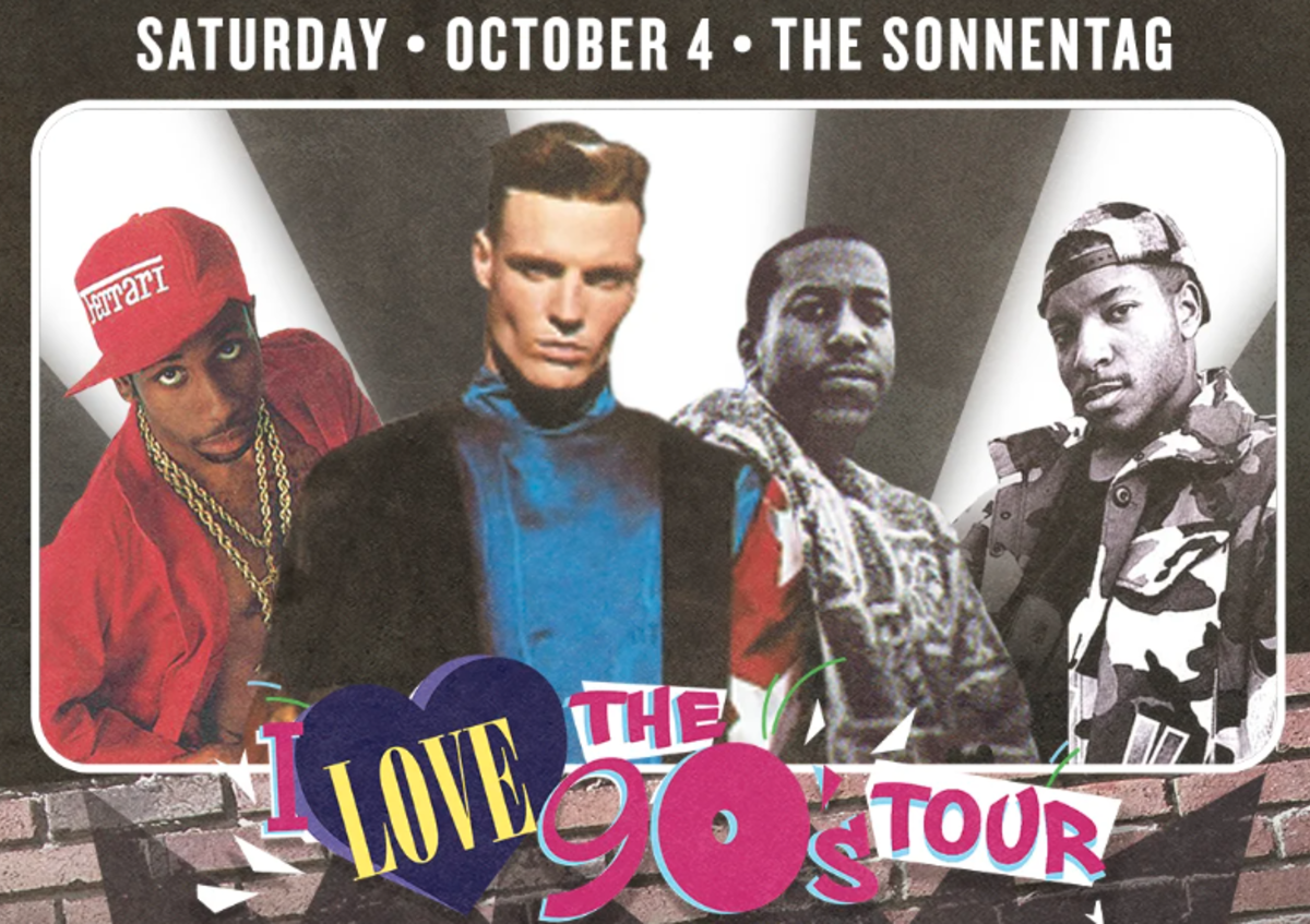 Artists Vanilla Ice, Rob Base, Tone Loc, Young MC