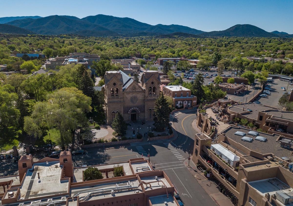 Santa Fe Plaza Aerial