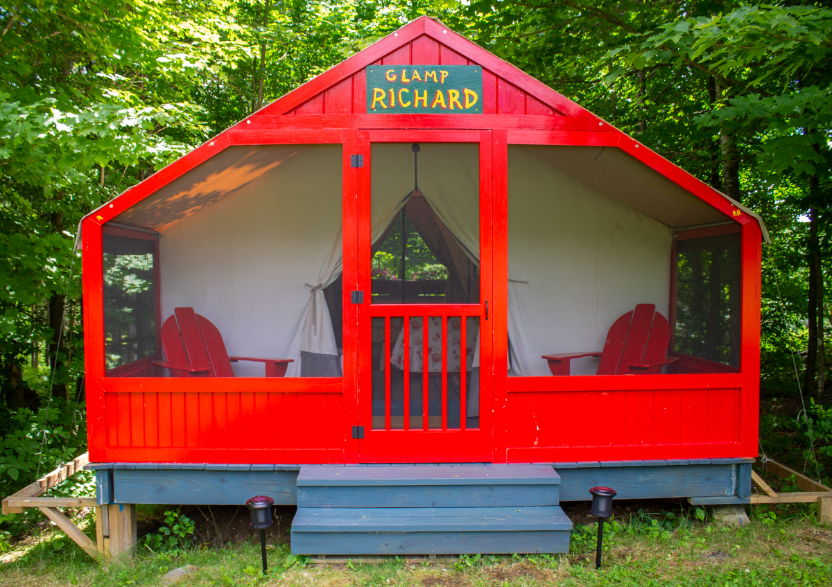 Glamping Tent at North River Hobby Farm