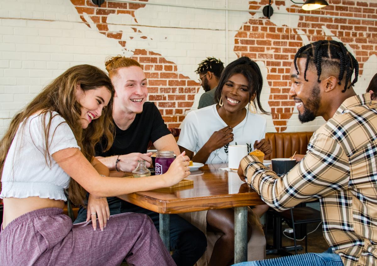 Friends at Reve Coffee Roasters