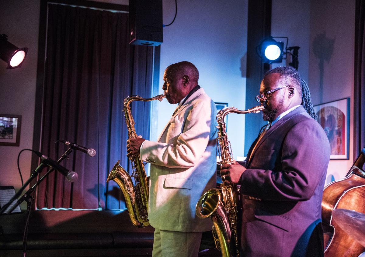 Lao Johnson and Anthony Nelson at Clement's Place, 2016