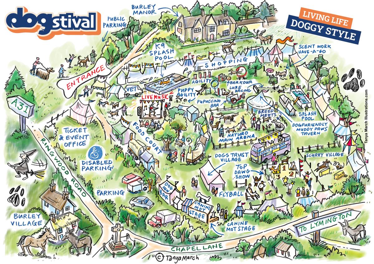 Map of Dogstival 2024