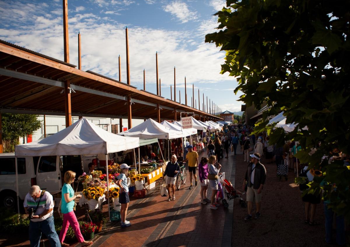 Farmers Market booths