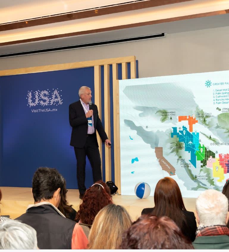 Visit GPS Tourism Development Manager, Oleg Nakonechny, presenting at  The Brand USA Mexico Mission in January