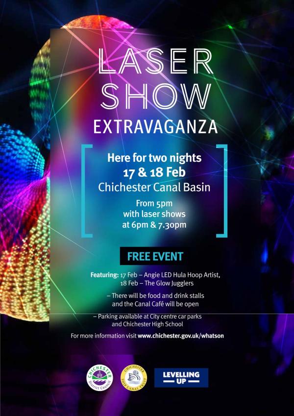 Poster for Chichester Laser Extravaganza
