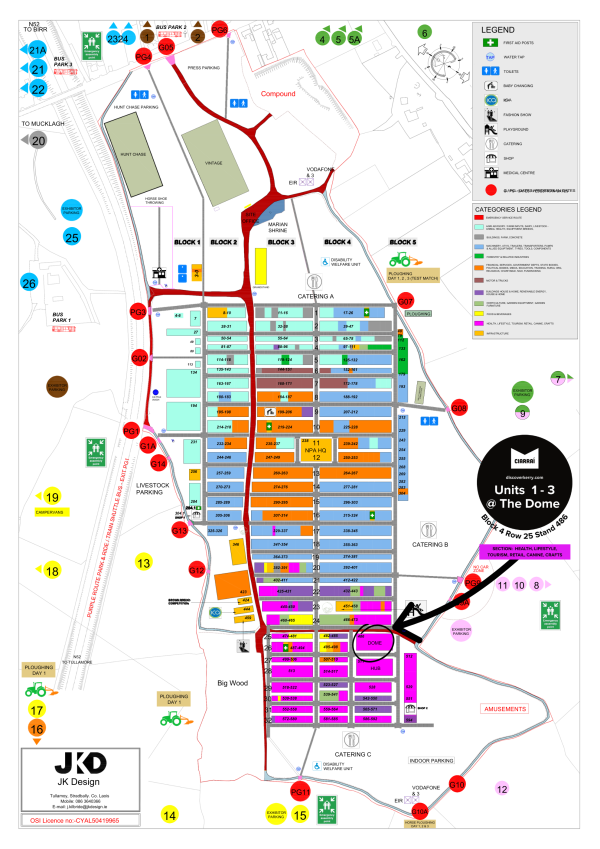 Stand Location Dome Map National Ploughing Championships
