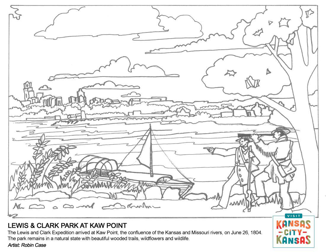 Lewis & Clark at Kaw Point