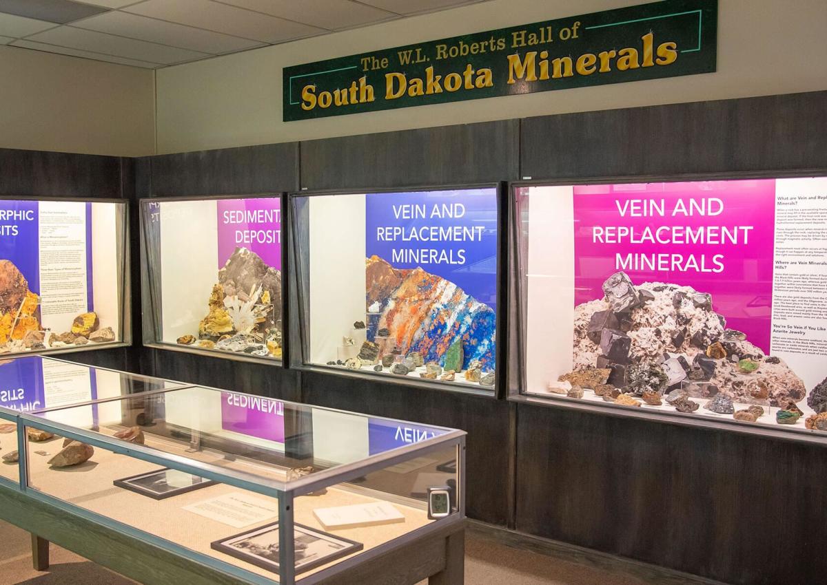 Robert's Hall of South Dakota Minerals at the Museum of Geology in Rapid City, Sd