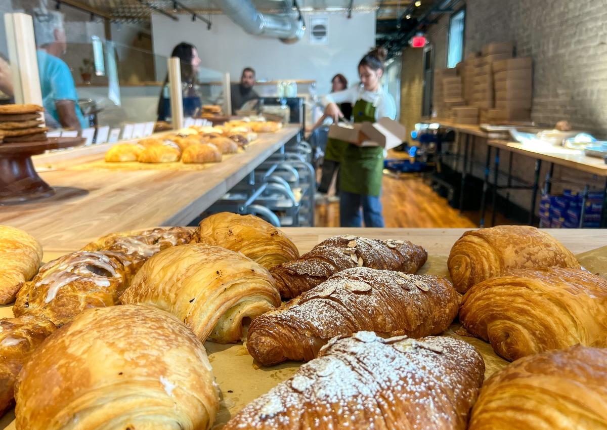 pastery selection on the counter of the sour bakery in downtown rapid city