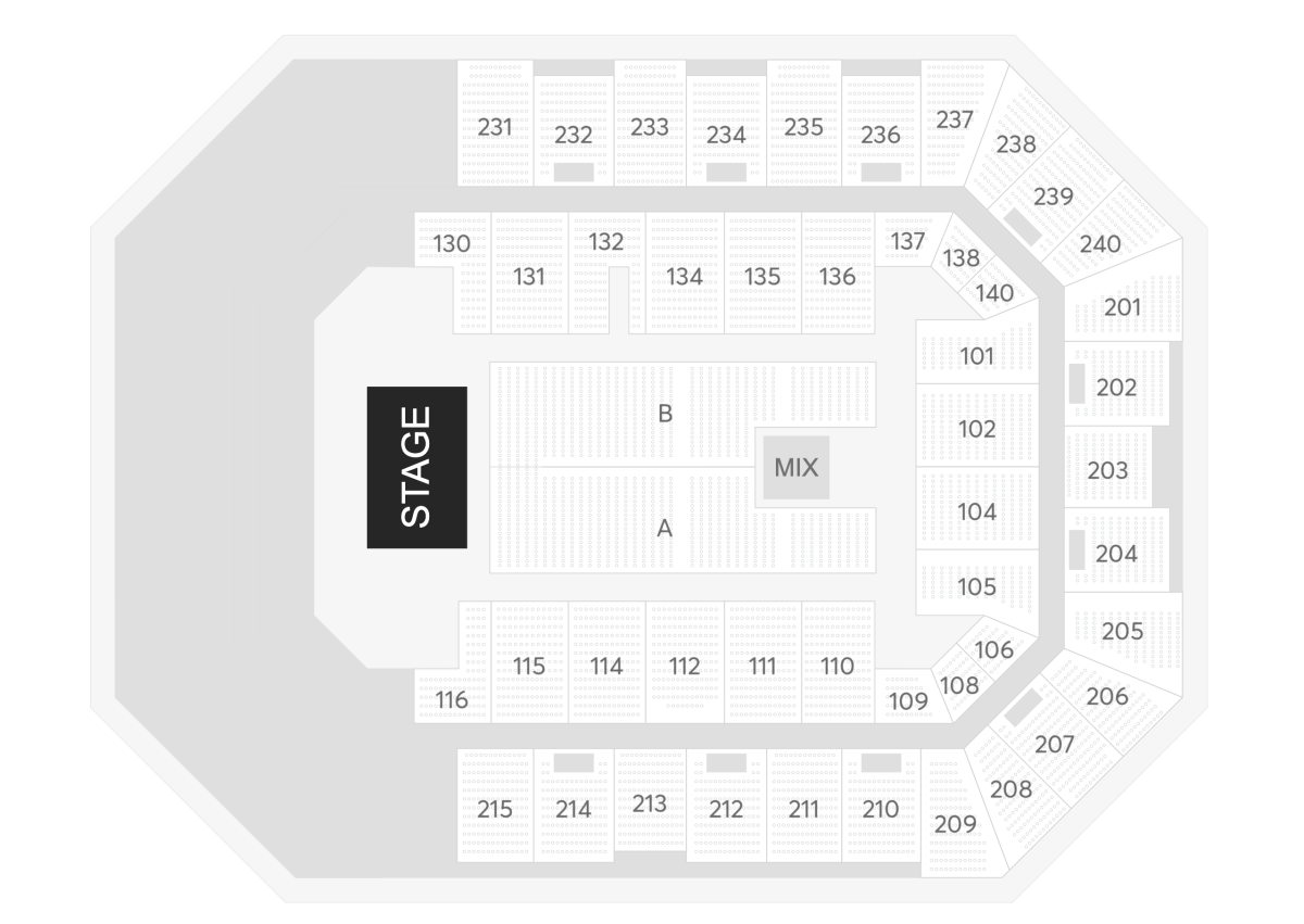 Arena - Concert Seating Chart