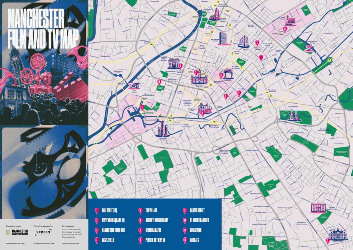 Cover for Manchester Film & TV Map