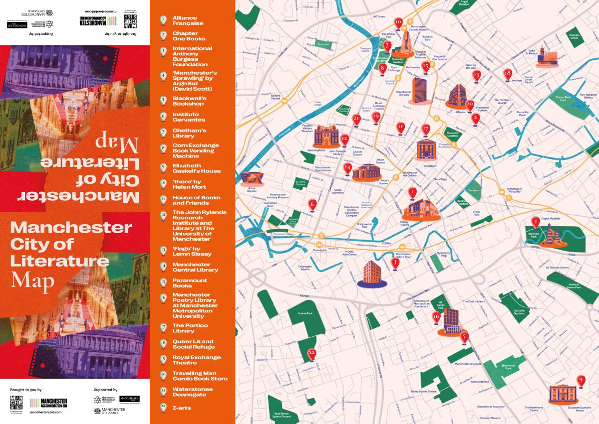Cover for Manchester Literature Map