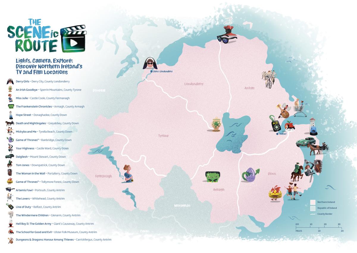 image of map drawing for The Scenic Route