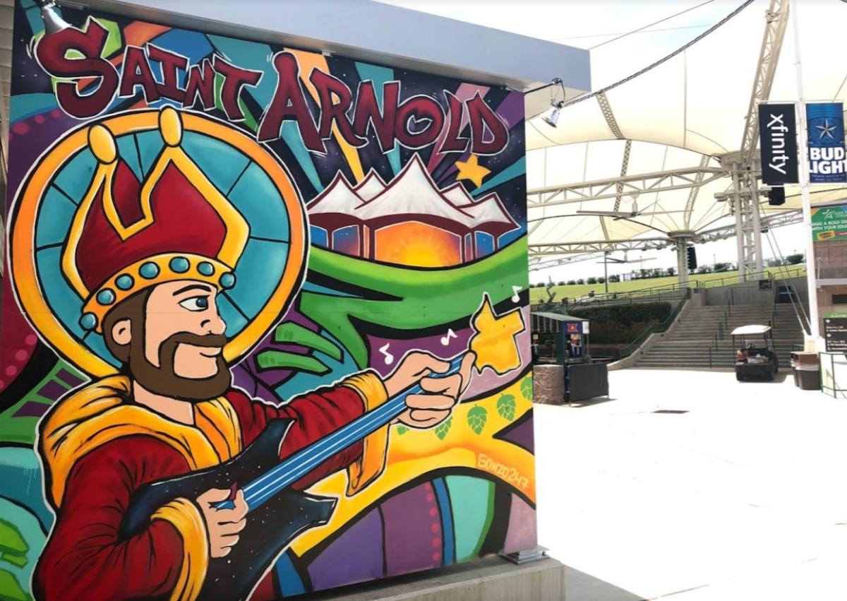 Saint Arnold Mural at The Pavilion